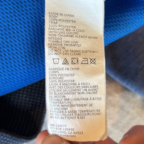 PraNa Halgren Tech Fleece Hoodie Sweatshirt Full Zip Blue Mens Size Medium - Picture 6 of 10